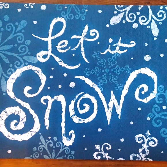 New Let It Snow Indoor Outdoor Door Mat - Picture 2 of 5